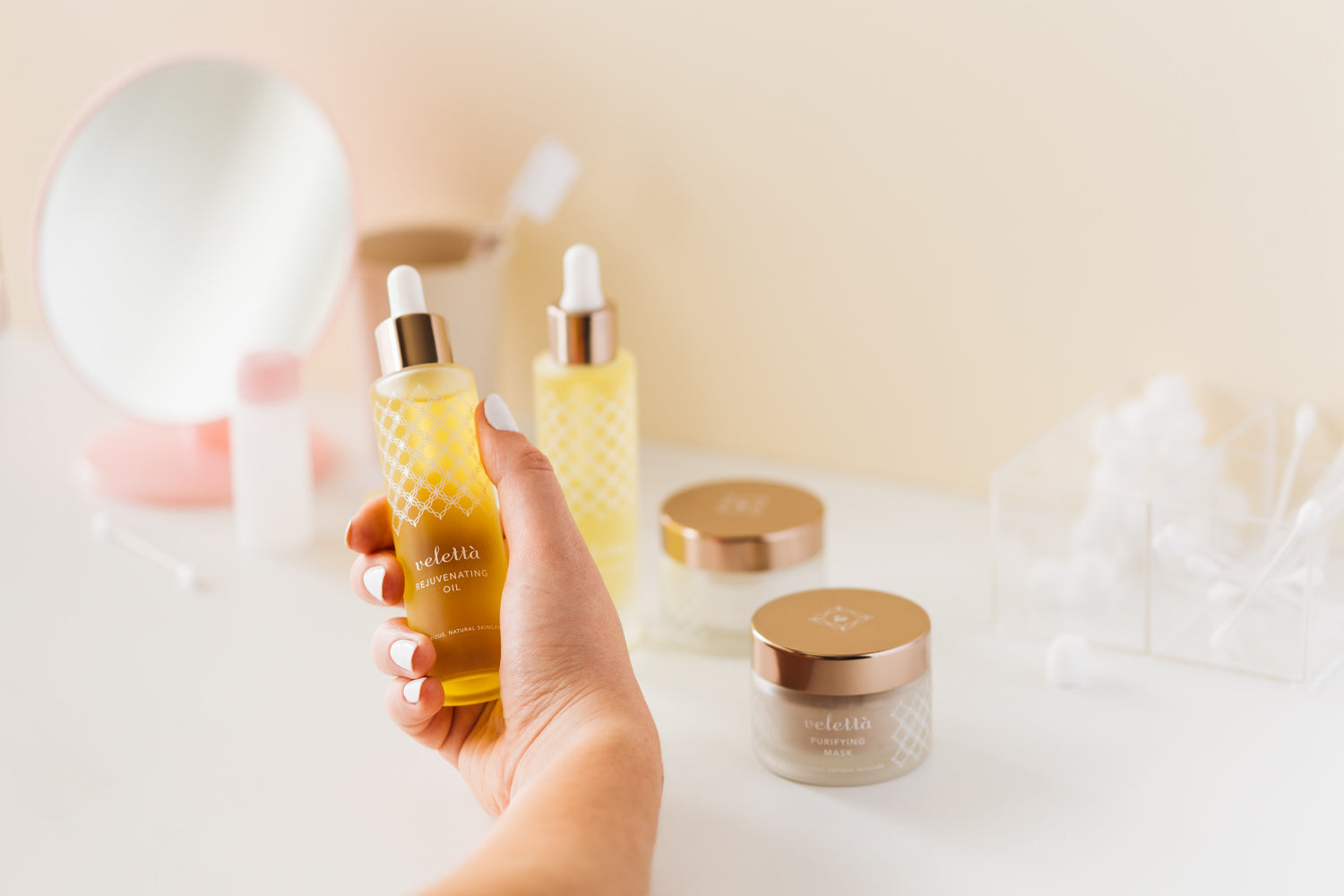skincare on a table