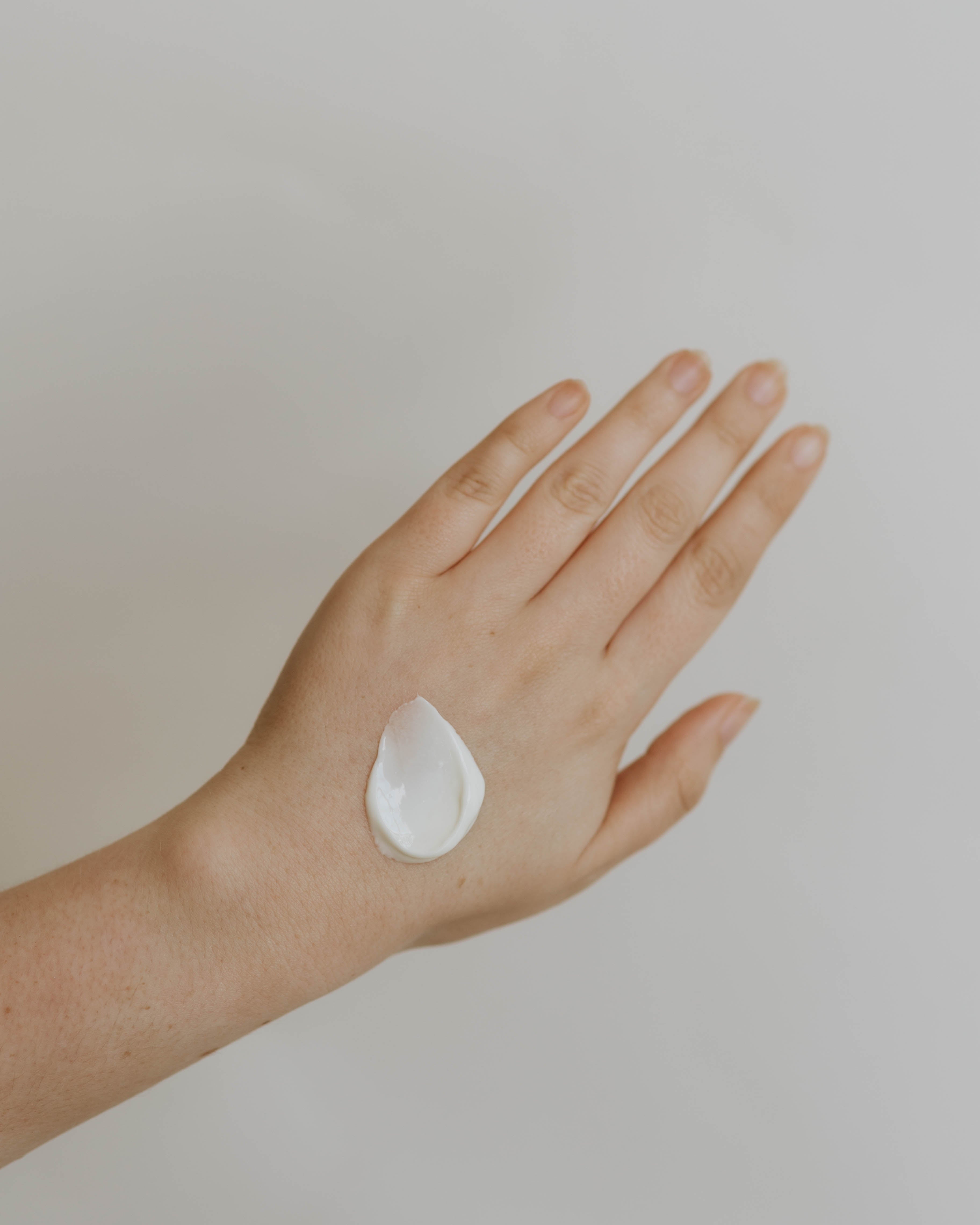 hand with moisturiser