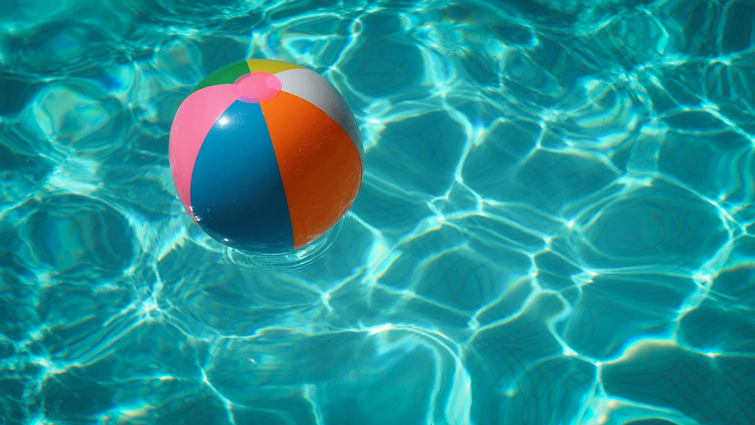 swimming pool with a ball
