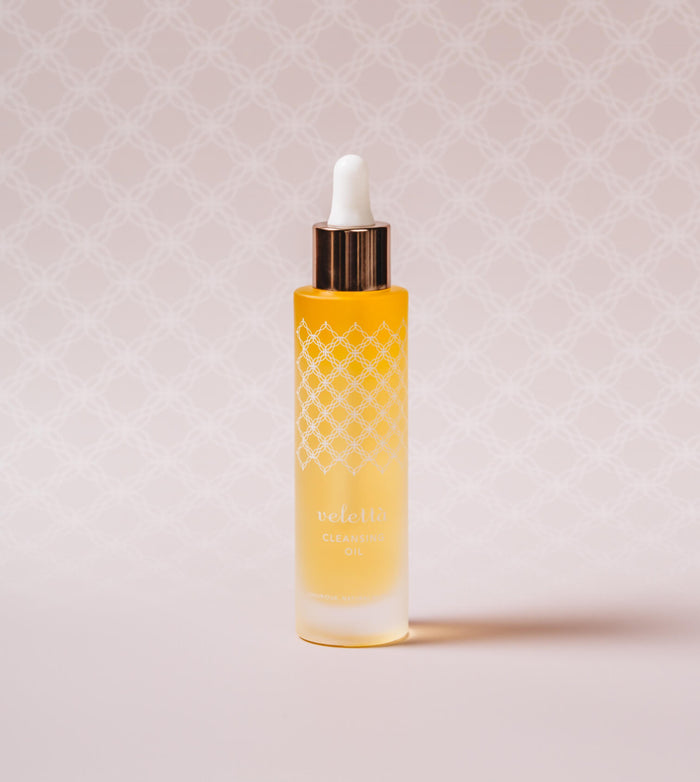 a 50ml bottle of Velettà Cleansing Oil 